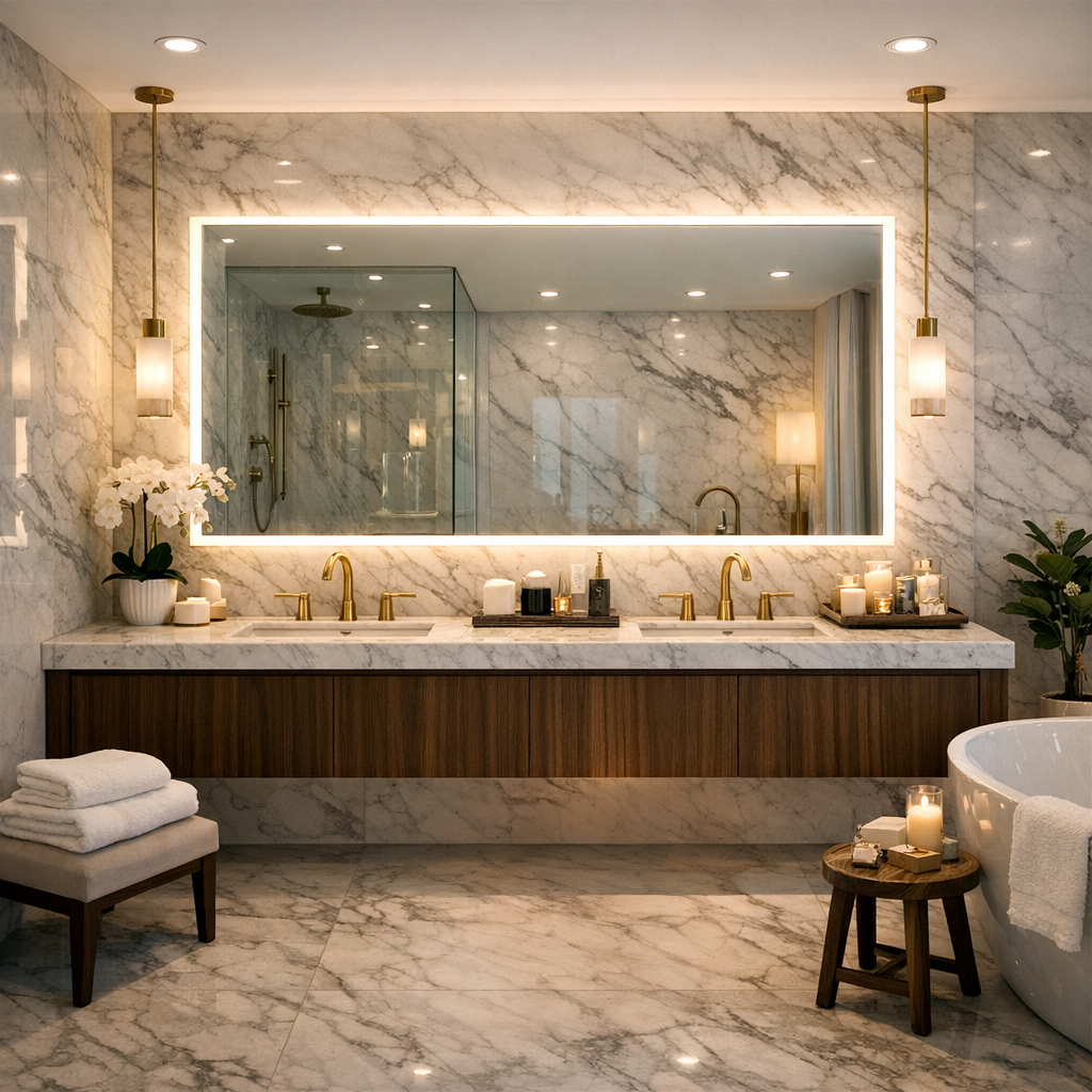 Realistic interior photo of a contemporary bathroo (1)